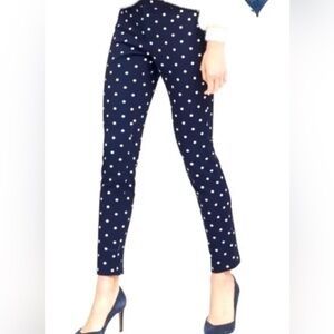 Banana Republic Women’s Sloan Polka Dot Low-Rise Skinny Crop Pants Sz 00 P